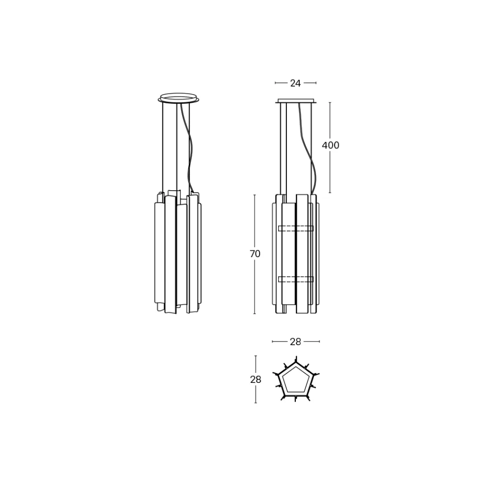 Velis – Elegant gestalteter, moderner Kronleuchter aus Fusingglas, hergestellt in Italien Viadurini