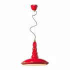 Retro-Kronleuchter gestaltete Keramiksuspension Ferroluce Viadurini