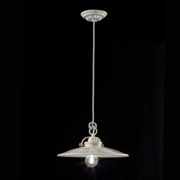 Hängelampe im industrial design aus keramik gloria ferroluce