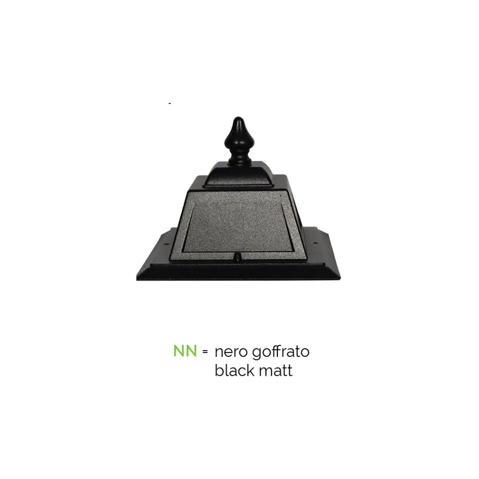 Laternenpfahl mit 2 Lichtern im Vintage-Stil aus Aluminium, hergestellt in Italien – Doroty Viadurini