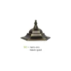 Laternenpfahl 2 Lichter aus Aluminium und Glas Made in Italy Vintage - Janira Viadurini