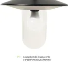 Laternenpfahl mit 3 Lichtern im Vintage-Stil aus grauem Aluminium, hergestellt in Italien – Belen Viadurini