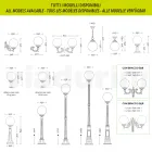 172 cm hohe Straßenlaterne aus weißem Acryl und Aluminium, hergestellt in Italien - Trovabianco Viadurini