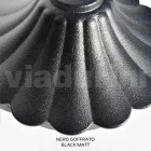 172 cm hohe Straßenlaterne aus schwarzem Acryl und Aluminium, hergestellt in Italien - Trovanero Viadurini