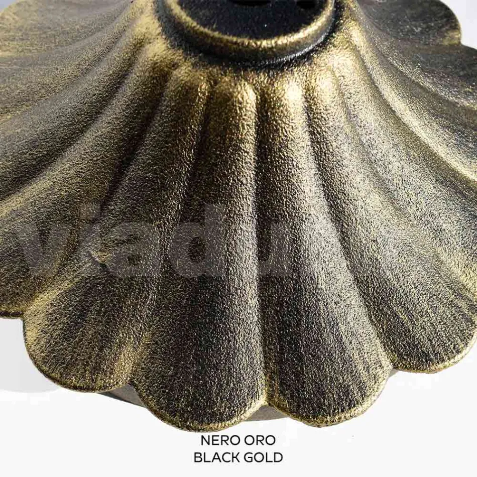 212 cm hohe Straßenlaterne aus schwarzem Acryl und Aluminium, hergestellt in Italien - Trovanero Viadurini