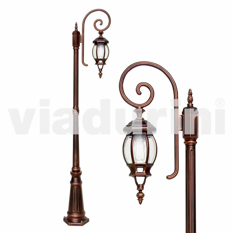 Anika klassische Gartenlampe aus Aluminium made in Italy Viadurini