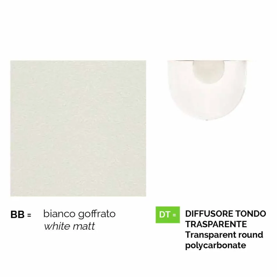 Außenleuchte mit drei Leuchten aus weißem Aluminium aus Italien, Anusca Viadurini