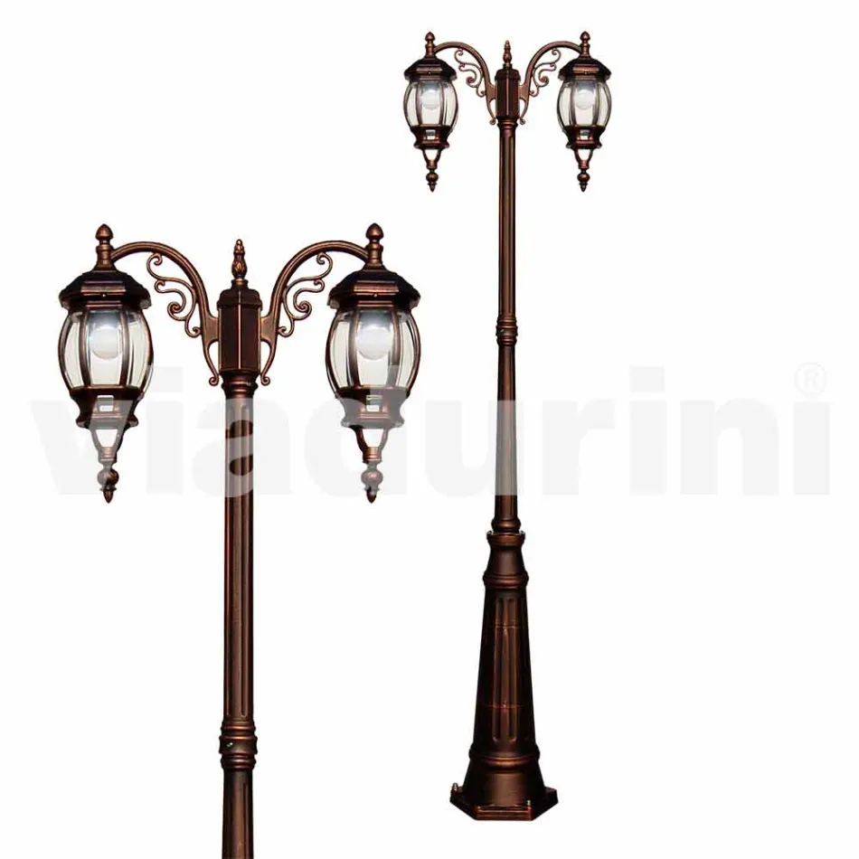 Klassische Außenleuchte aus Aluminiumdruckguss, hergestellt in Italien, Anika Viadurini