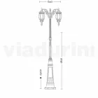 Klassische Außenleuchte aus Aluminiumdruckguss, hergestellt in Italien, Anika Viadurini