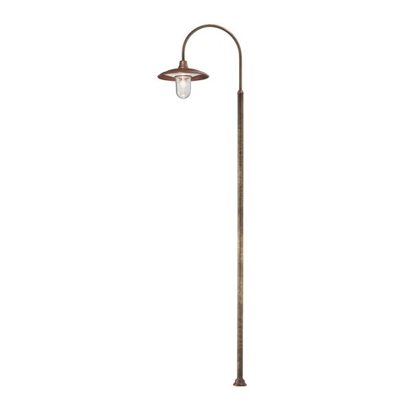 Außenlampe mit messingrahmen, hergestellt in italien – schnecke