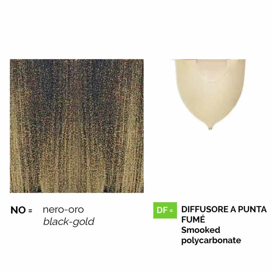 Außenleuchte aus Aluminium mit zwei Leuchten made in Italy, Anusca Viadurini