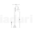 Außenlampe im Vintage-Stil aus Aluminium, hergestellt in Italien – Cassandra Viadurini