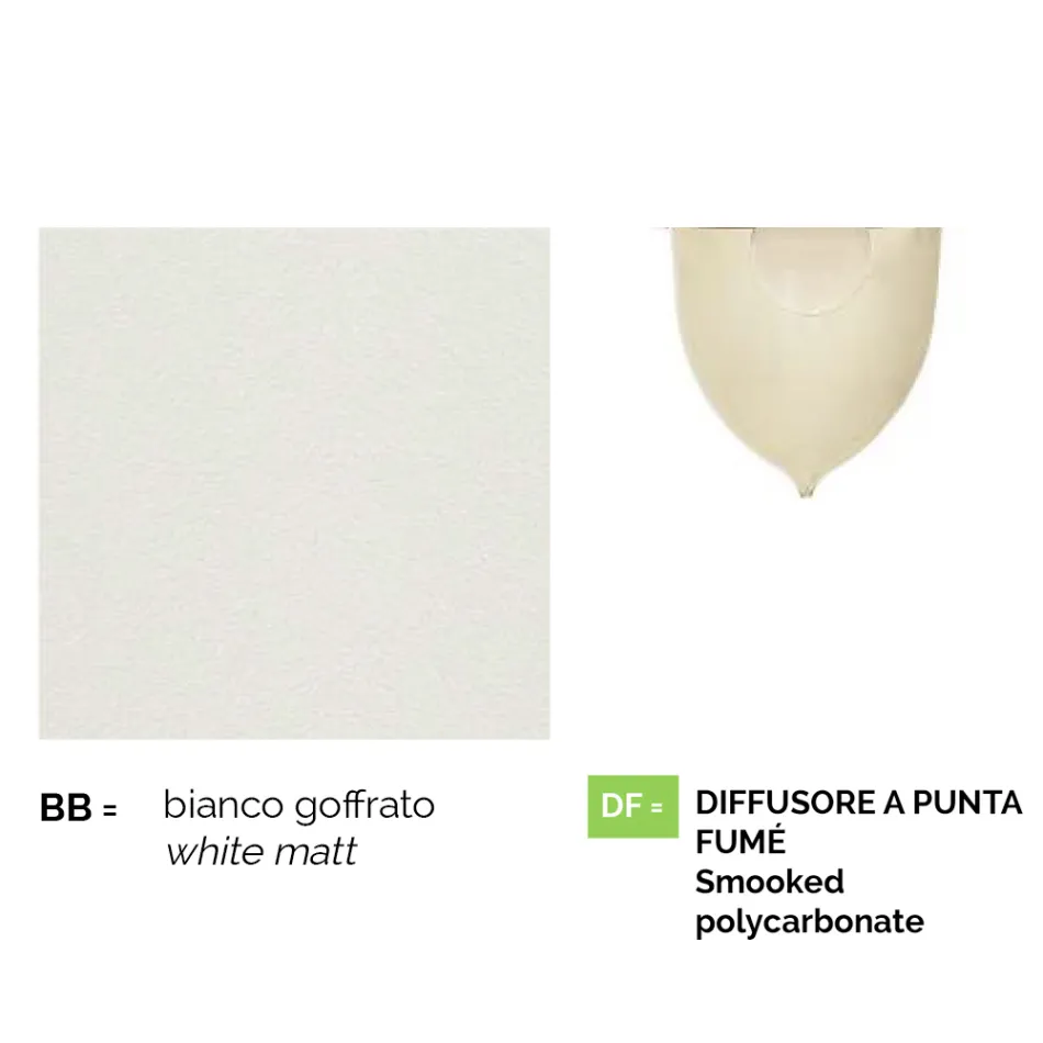 Weiße Gartenlampe aus Aluminium mit 1 Licht, hergestellt in Italien, Anusca Viadurini