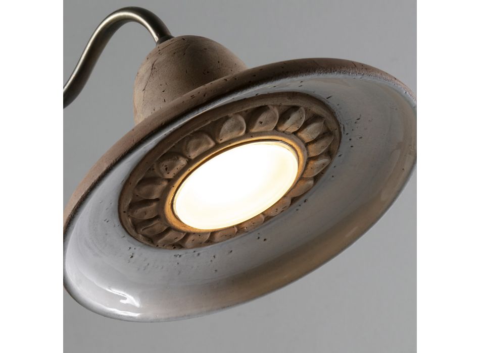 Gartenlampe aus Aluminium und Galestro Made in Italy - Toscot Spoleto Viadurini