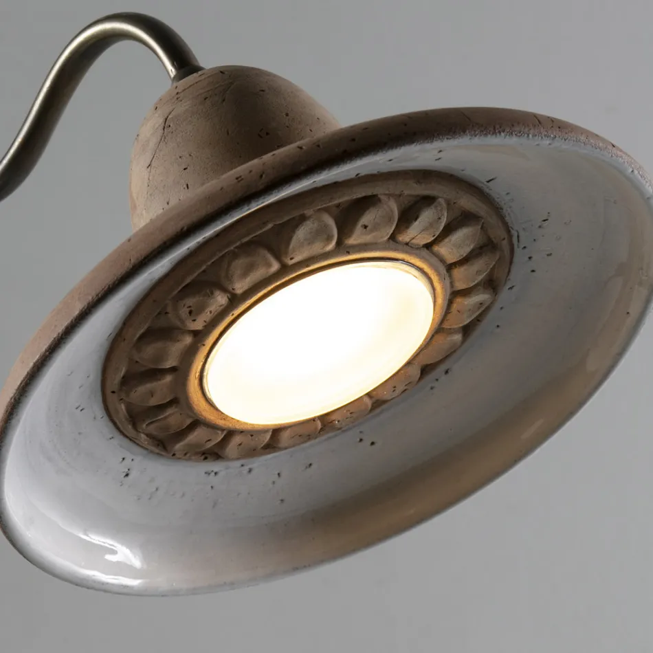 Gartenlampe aus Aluminium und Galestro Made in Italy - Toscot Spoleto Viadurini