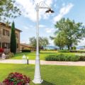 Vintage-Gartenlampe aus Aluminium und Messing, hergestellt in Italien – Adela