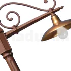 Vintage-Gartenlampe aus Aluminium und Messing, hergestellt in Italien – Adela Viadurini