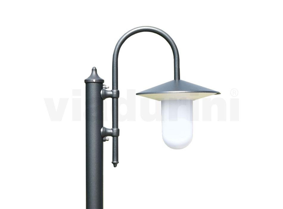 Außenlampe im Vintage-Stil aus anthrazitfarbenem Aluminium, hergestellt in Italien – Belen Viadurini