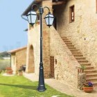 Gartenlampe mit 2 Lichtern aus Aluminium und Glas, hergestellt in Italien – Vivian Viadurini
