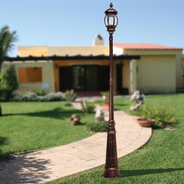 Lampe im vintage-stil aus aluminiumdruckguss, hergestellt in italien – leona