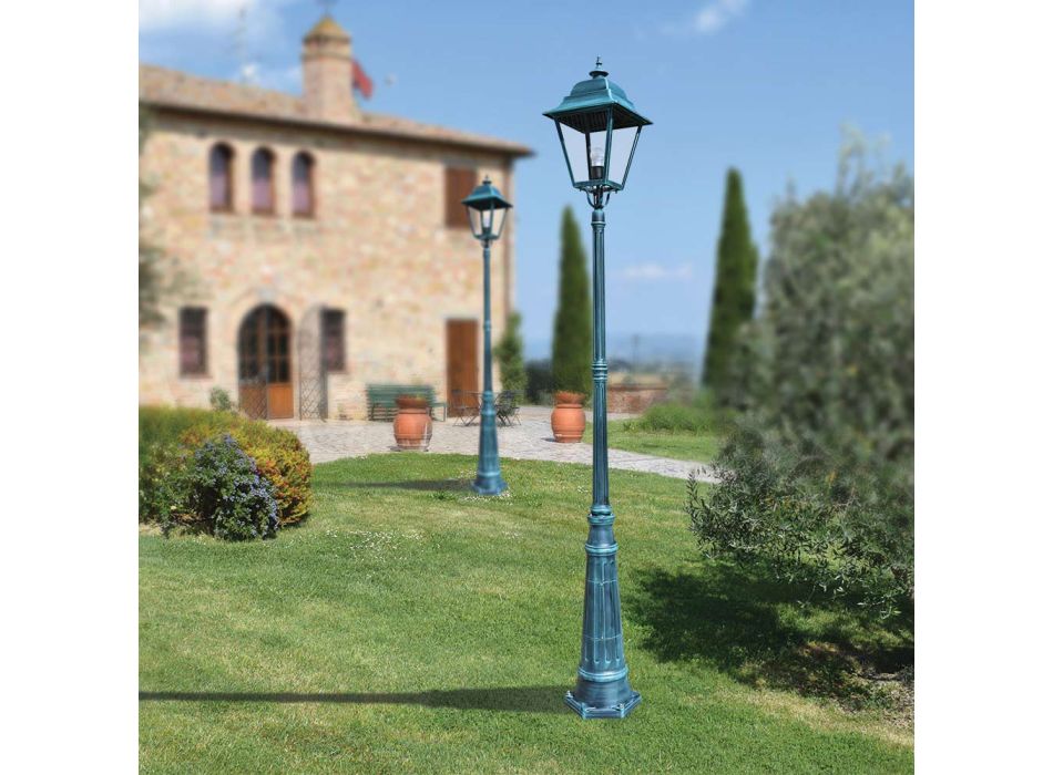 Vintage-Außenlampe aus Aluminium, hergestellt in Italien – Bonaria Viadurini