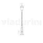 Vintage-Außenlampe aus Aluminium, hergestellt in Italien – Bonaria Viadurini