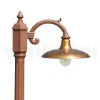 Vintage-Lampe aus Aluminium mit Diffusor aus Messing, hergestellt in Italien – Adela Viadurini