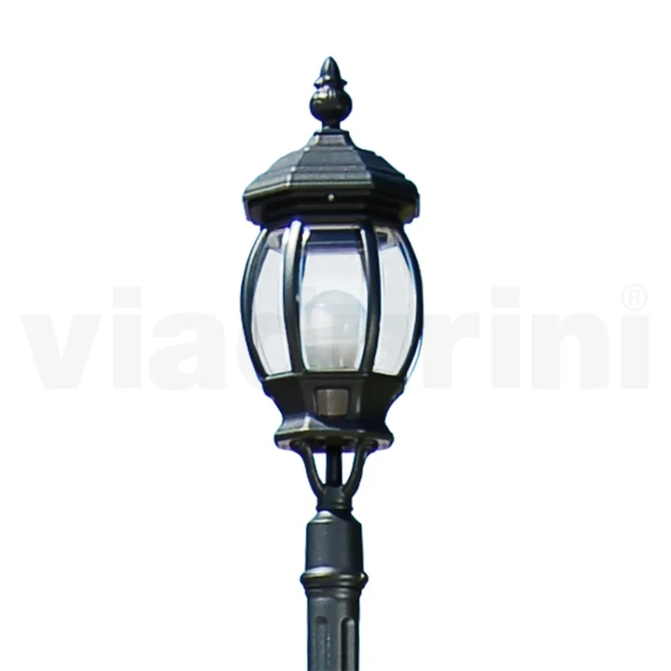 Vintage-Außenlampe aus anthrazitfarbenem Aluminium, hergestellt in Italien – Empire Viadurini