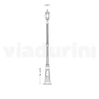 Vintage-Außenlampe aus anthrazitfarbenem Aluminium, hergestellt in Italien – Empire Viadurini