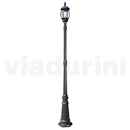 Vintage-Außenlampe aus anthrazitfarbenem Aluminium, hergestellt in Italien – Empire Viadurini