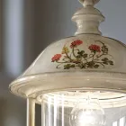 Hängelaterne für den Außenbereich aus handbemaltem Aluminium - Bari Viadurini