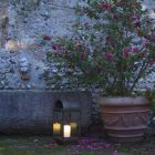 Gartenlaterne mit Eisen oder Messing Kerze Il Fanale Viadurini