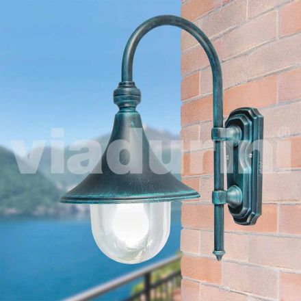 Anusca made in Italy Aluminium Garten Wand Laterne Viadurini