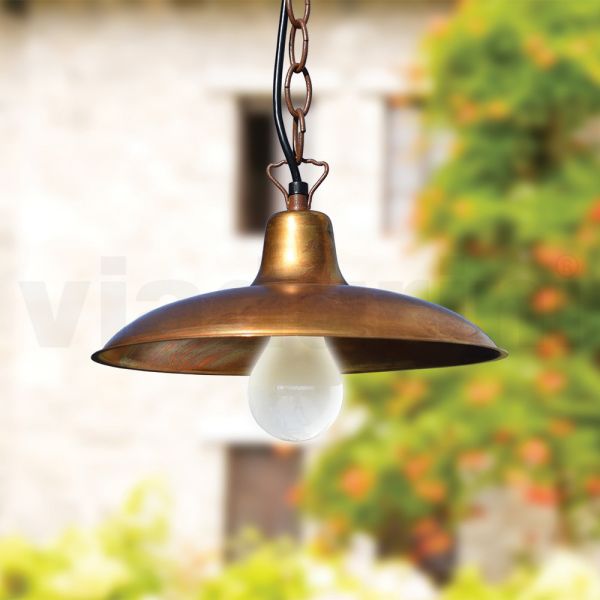 Vintage-außenlaterne aus aluminium und messing, hergestellt in italien – adela