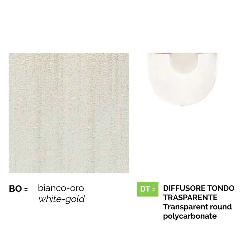 Wandgartenlaterne aus weißem Aluminium, hergestellt in Italien, Anusca Viadurini