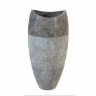 Waschbecken Column Spherical Stein Natur Smoke Gili Viadurini