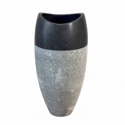 Waschbecken Column Spherical Stein Natural Black Gili Viadurini