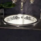 Eingebautes barockes Einbauwaschbecken aus Schamott made in Italy, Otis Viadurini