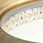 Einbauwaschbecken im Barock-Design aus Schamott, hergestellt in Italien, Ägäis Viadurini