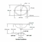 Einbauwaschbecken im Barock-Design aus Schamott, hergestellt in Italien, Ägäis Viadurini