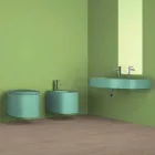 Modernes Wandwaschbecken aus Keramik made in Italy, Hamlet Viadurini