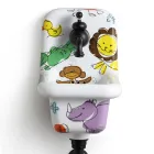 Modernes Design Gemustertes Keramik-Wandwaschbecken 26 cm - Jordan Viadurini