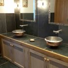 Sink Design-Unterstützung Kupfer Finish Nickel satiniert pur Viadurini