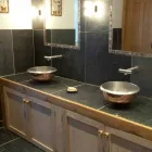 Sink Design-Unterstützung Kupfer Finish Nickel satiniert pur Viadurini