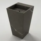 Säulen-Badezimmerwaschbecken aus Feinsteinzeug Made in Italy - Baia Viadurini