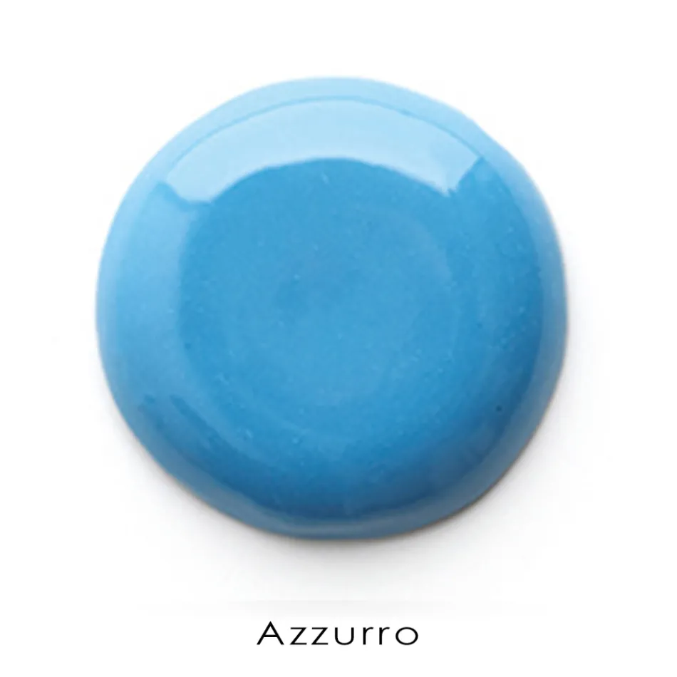 Hängendes Badezimmer-Waschbecken aus weißer und farbiger Keramik 42 cm - Meridiano Viadurini