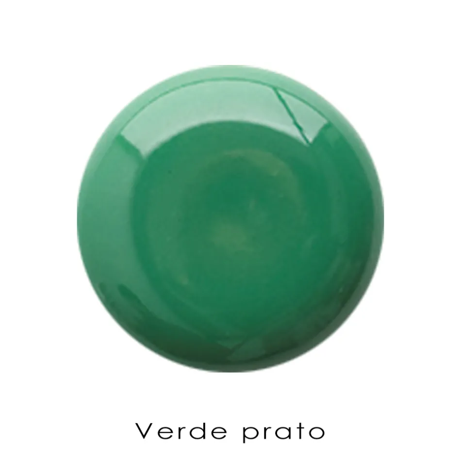 Hängendes Badezimmer-Waschbecken aus weißer und farbiger Keramik 42 cm - Meridiano Viadurini