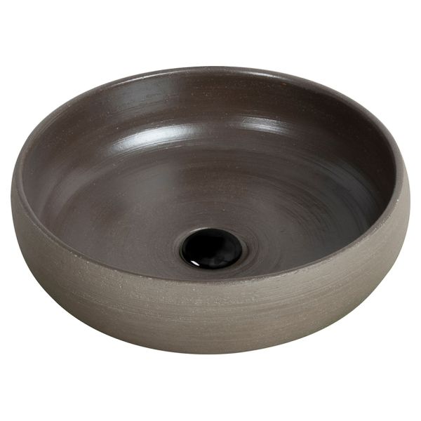 Aufsatzwaschbecken aus handgedrehtem ton made in italy - diego