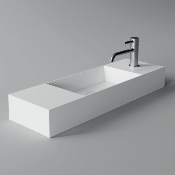 Aufsatz- oder wandwaschbecken aus keramik made in italy - act