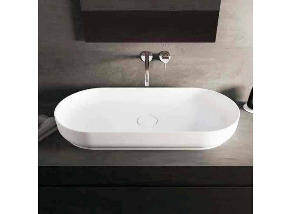 Freistehendes Badezimmerwaschbecken im modernen Design in Italien von Dalmine Maxi Viadurini